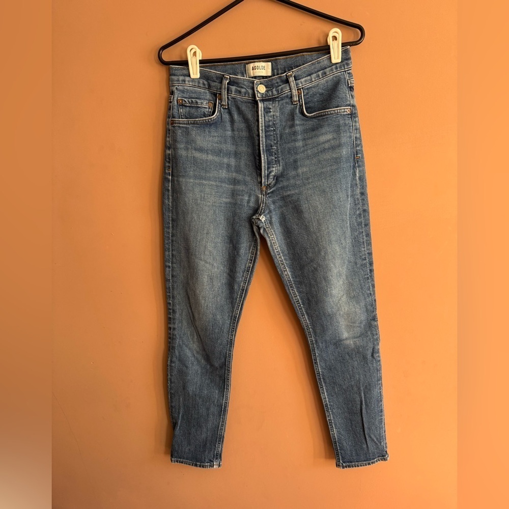 Agolde Nico Slim Jeans in Classic Blue